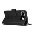 thumbnail image 2 of Allytechgroup Google Pixel 6 Wallet Case, With Hand Wrist Crossbody Shoulder Strap Makeup Mirror Retro PU Leather Stand Shockproof Folio Flip Cards Slots Cover for Googe Pixel 6, Black, 2 of 7