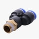thumbnail image 3 of 2pcs PX Serie Hilo masculino Piezas neumáticas de latón de plástico Y Tipo 3 Formas de accesorios AIR AIR AIR AIR ELEMENTO DE CONECTOR DE AZUL ONE TOUCH PUSH, 3 of 6