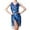 Blue, variant on LYEAA Sequin Dress for Women Party Night Sleeveless V Neck Glittery Mini Dress Backless Elegant Dress Bodycon Solid Color Dress Slip Dress Holiday Dress Stretchy Ball Gown Dress Blue Free Size