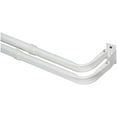 thumbnail image 1 of 84" - 120" White Heavy Duty Projection Double Curtain Rod, 1 of 1
