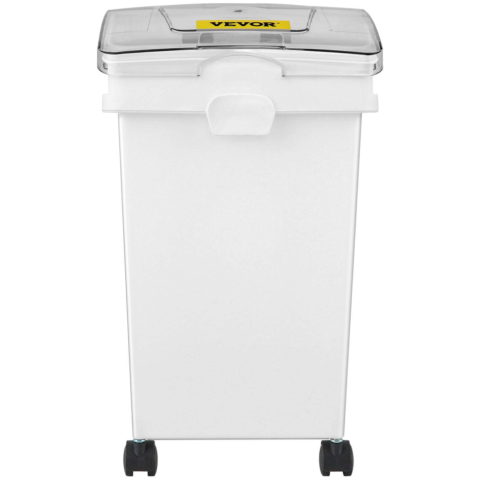 VEVOR Ingredient Bin, 10.5+6.6 Gallons, Rice Storage Container on Wheels,  Pantry Airtight Pet Food Storage with Flip Lid Scoops, Double Flour Bins  for Livestock