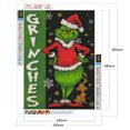 thumbnail image 2 of Pintura de diamante 5D DIY Taladro redondo completo The Grinch Kit Decoración del hogar (GS3190), 2 of 9