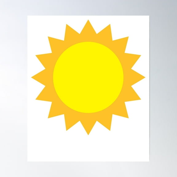 Sun Poster Wall Art, Modern Wall Decor, 8x12 UNFRAMED