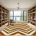 thumbnail image 2 of ODIKA 8'x10' Machine Washable Non-Slip Area Rug, Geometric Beige High Traffic Rug, Beige, 977323, 2 of 7