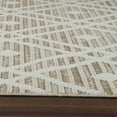 thumbnail image 3 of Rug Branch Hogar Abstract Indoor Outdoor Area Rug, Brown Cream, Modern - Living Room, Bedroom, Dining Room, and Kitchen, 3 of 9