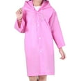 thumbnail image 6 of Children Rain Ponchos Thicker Reusable Raincoat Rain Poncho Jacket Slicker for Boys and Girls [Pink & Blue,2 Pcs], 6 of 6