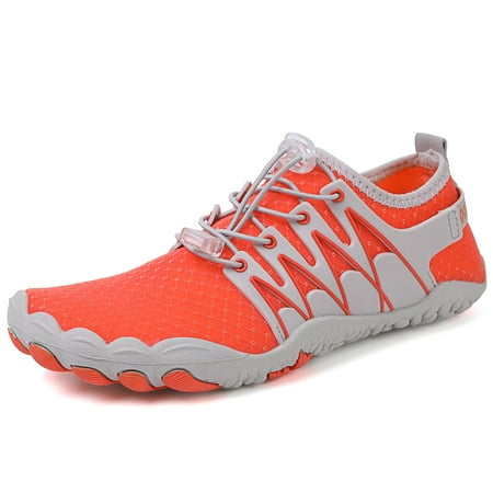 

Hicooer Coolcsea Water Shoes Men s Women s Swim Shoes Outdoor Beach Barefoot Quick-Dry Aqua Pool Socks Swimming Yoga Surfing Exercise Orange