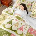 thumbnail image 5 of Manfei Kawaii Gnome King Bedding 7pcs,Floral Plaid King Bed in a Bag,Reversible, 5 of 6