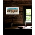 thumbnail image 2 of Trendy Decor 4U "Bison Herd 1" Framed Wall Art-Color:White,Style:FrameType3, 2 of 2