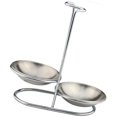 thumbnail image 1 of Soporte de acero inoxidable NQ Reposa cucharas Cucharones de sopa Mango largo vertical Plateado Doble, 1 of 5