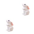 thumbnail image 1 of Toystoory Adorno de conejo, estatua de conejito, interesante adorno DIY, figurita de conejito para el hogar, , balcón, patios, césped tipo 4 tipo 4 2Conjunto, 1 of 6