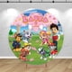 thumbnail image 3 of Fondo de fiesta redondo personalizado con nombre y edad de la Patrulla Canina, cubierta de fondo con temática de cachorros bonitos, fondo de cumpleaños para niños y bebés, pancarta de estudio fotográf, 3 of 4