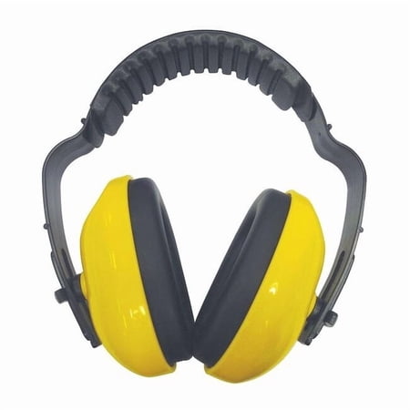 Over-the-Head Ear Muffs, 19 dB NRR, Passive, Electrically Insulated, Yellow 26X628