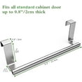 thumbnail image 2 of Chainplus Over Cabinet Towel Bar Holder, Strong Steel Kitchen Towel Rack for Cabinet, 9" Wide - 2 Pack, 2 of 7