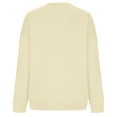 thumbnail image 6 of Atogsazn Women's Plus Size Sweatshirt Casual Crewneck Long Sleeve Sweatshirts Pullover Tops Outfit Trendy Beige XXL Fashion, 6 of 6