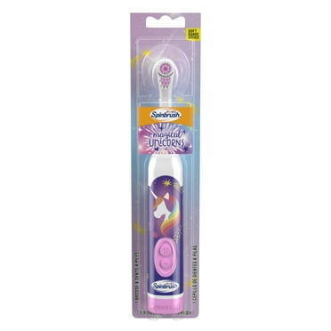 Magical Unicorn Spinbrush Kids Electric Toothbrush, Battery-Powered, Soft Bristles, Ages 3 