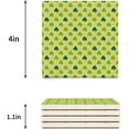 thumbnail image 3 of FMSHPON Happy St. Patrick's Day Clover Set of 6 Coaster for Drinks, Absorbent Ceramic Stone Coasters Cup Mat with Cork Base for Home Kitchen Room Coffee Table Bar Decor, 3 of 4