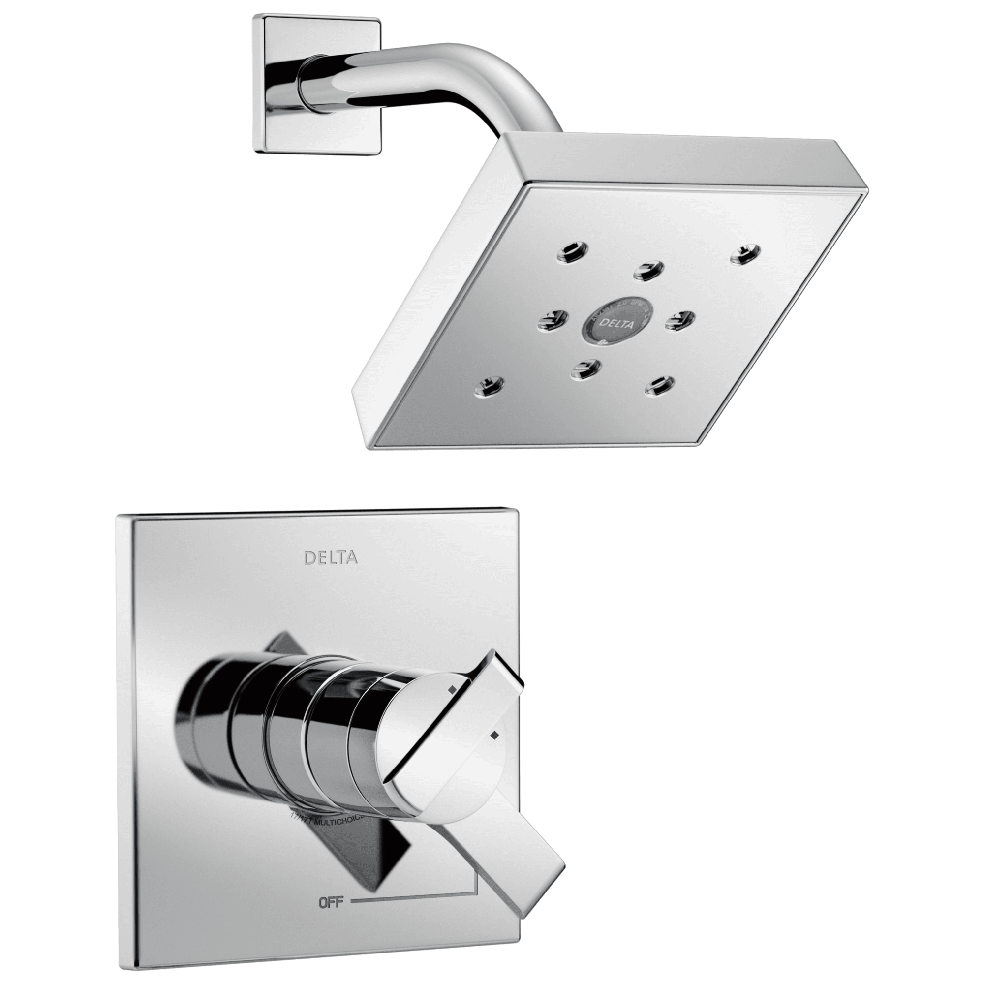 エバニュー Delta Faucet Ara 17 Series Matte Black Shower System Including Matte Black Shower Head