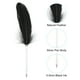 thumbnail image 4 of Uxcell 12Pcs Bolígrafos de Bola de Pluma 0.5mm Tinta Vintage Varilla Plateada Pluma Negra para Oficina, Boda, 4 of 7