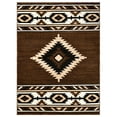 thumbnail image 4 of HR HANDCRAFT RUGS HR Southwestern Rugs for Cabin Tribal Medallion Carpet for Livingroom Mocha - 5' X 7', 4 of 5
