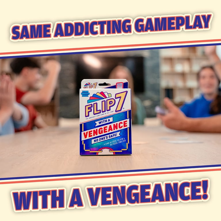 Flip 7: With a Vengeance, Addictive Press Your Luck Game, New Flip 7: With a Vengeance, Addictive Press Your Luck Game, New