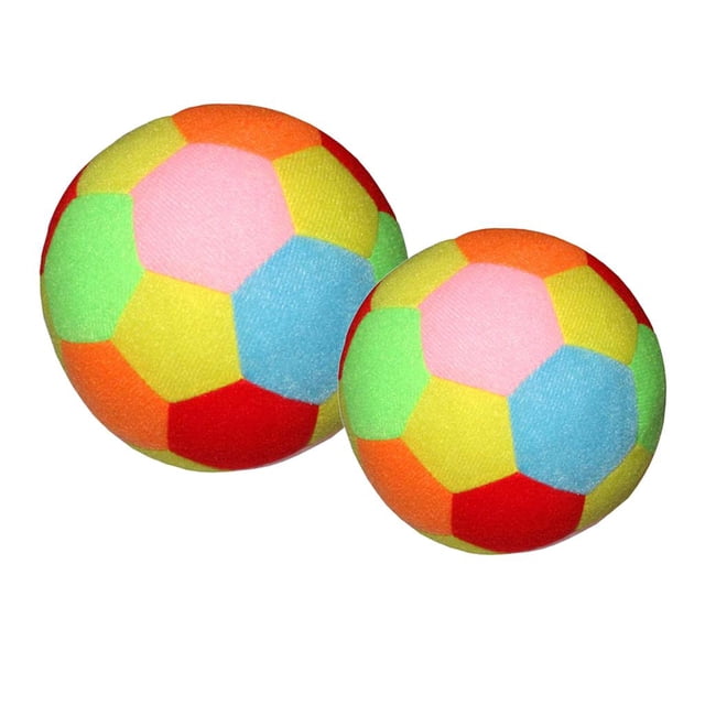 2 Unids Mini de Fútbol los Colores Pueden Entrenar la Capacidad de Agarre del Bebé y la Flexibilidad de yotijar Soft Football Ball Football