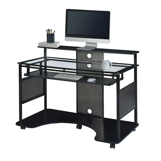 Z Line Designs Mobile Workstation Desk Black Com