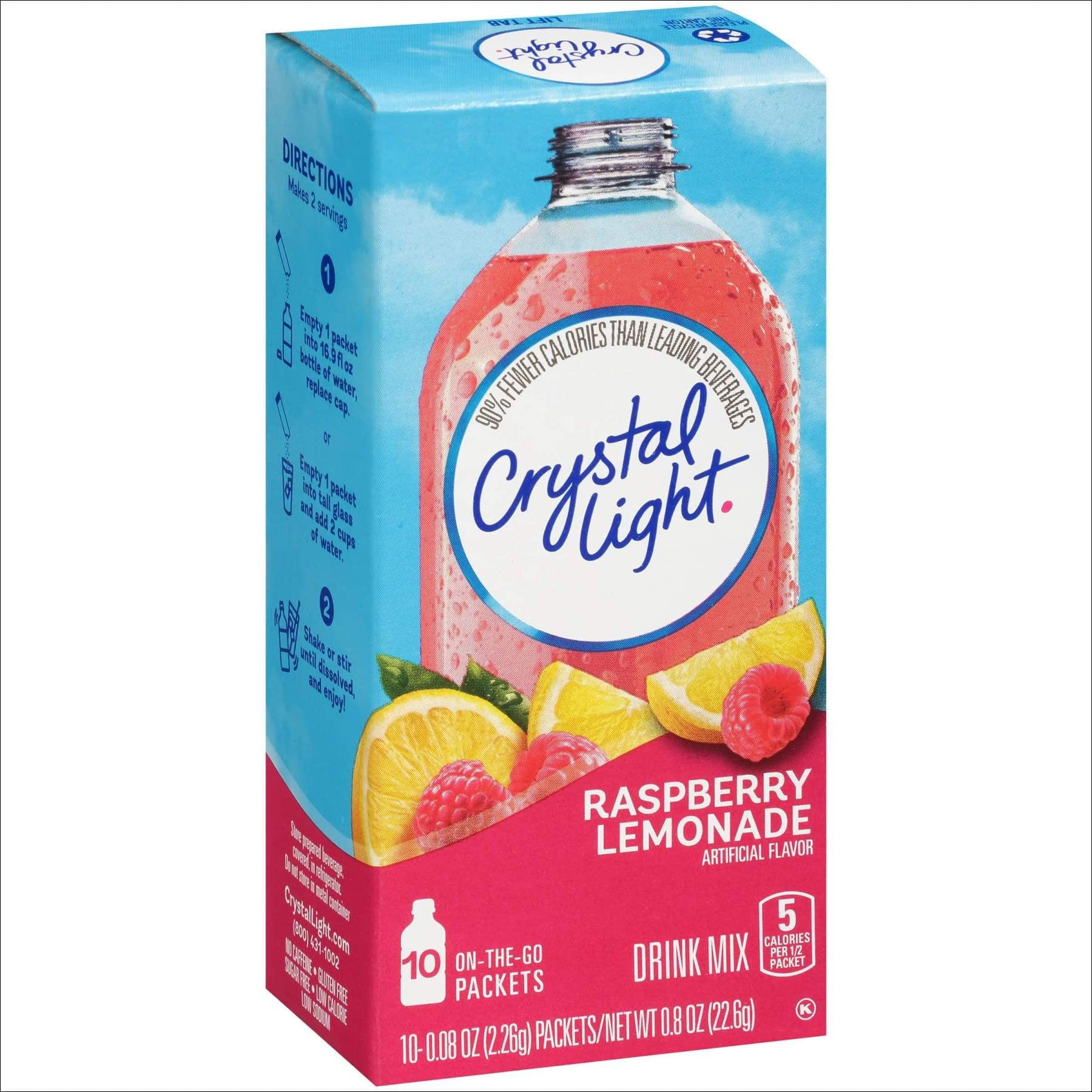 Crystal Light Raspberry Lemonade Drink Mix (Pack of 6)