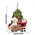 thumbnail image 5 of Fiudx Adorno para Árbol de Navidad, Diseño de Perro Pintado a Mano, Decoración Navideña de Madera, Colgante para Árbol con Temática de Mascotas, Decoración Festiva, Idea de Regalo para Amantes de Los, 5 of 5