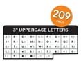 thumbnail image 4 of FreshCut Crafts Bulletin Board Letters & Numbers, White, 3in, 209 Pieces, 4 of 5