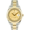Pre-Owned Men's 2-Tone Datejust II Champagne Diamond Dial, 18kt Yellow Gold Fluted Bezel, Stainless Steel and 18kt Oyster Band