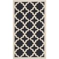 thumbnail image 1 of Safavieh Courtyard Polypropylene Accent Rug CY6913-266-2 in Black and Beige, 1 of 1