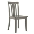 thumbnail image 4 of Lexington 5-Piece Wood Dining Set, Round Table and 4 Slat Back Chairs, Antique Grey, 4 of 6