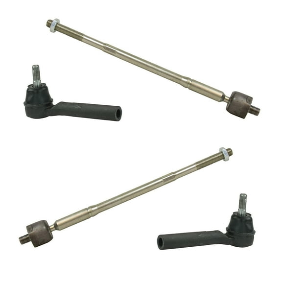 TRQ Front Inner and Outer Tie Rod Set Fits Select 2011-2016 Chrysler Town & Country 2011-2020 Dodge Grand Caravan 2012-2015 Ram C/V