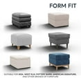 thumbnail image 3 of Yumcute Square Ottoman Cover Stool Cover Pouf Slipcover - Soft Polyester Fabric Slipcover - 1-Piece Form Fit Stretch Furniture Protector, 3 of 9