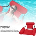 thumbnail image 3 of pitrice Inflatable Floating Row Backrest Inflatable Floating Bed Durable Portable Water Recreation Lounge Chair, 3 of 9