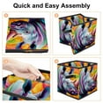 thumbnail image 4 of Rhinoceros Foldable Storage Box with Handle, 10.8"x10.5"x10.6", Large Capacity - Storage Bins Bin, 4 of 6