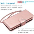 thumbnail image 6 of Galaxy A71 5G Case, [5G Version] Galaxy A71 Wallet Case, Tekcoo Luxury PU Leather Cash Credit Card Slots Holder Carrying Folio Flip Cover [Detachable Magnetic Hard Case] for Samsung A71 [Rose Gold], 6 of 6