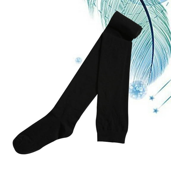 MLINS Women Thigh Cotton Socks Over the Knee Long High Socks Autumn Winter Super Long Female Socks Socks (Black)