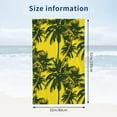 thumbnail image 4 of Yellow Palm Tree Large Beach Towel - Plush Thick Cotton Pool Towel, Adult Beach Towels, 4 of 17
