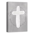 thumbnail image 2 of Creative Products Gray Watercolor Cross 16x24 Canvas Wall Art, 2 of 3