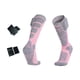 thumbnail image 1 of Calcetines térmicos con calefacción y nanocompuesto para botas, calcetines eléctricos hasta la , calcetines de esquí, tejido elástico mejorado rosa, 1 of 8
