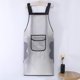 thumbnail image 5 of Delantal de trabajo TUMALL, delantal de cocina con bolsillo para secarse las manos, delantal para lavar platos, impermeable, blanco, 5 of 6