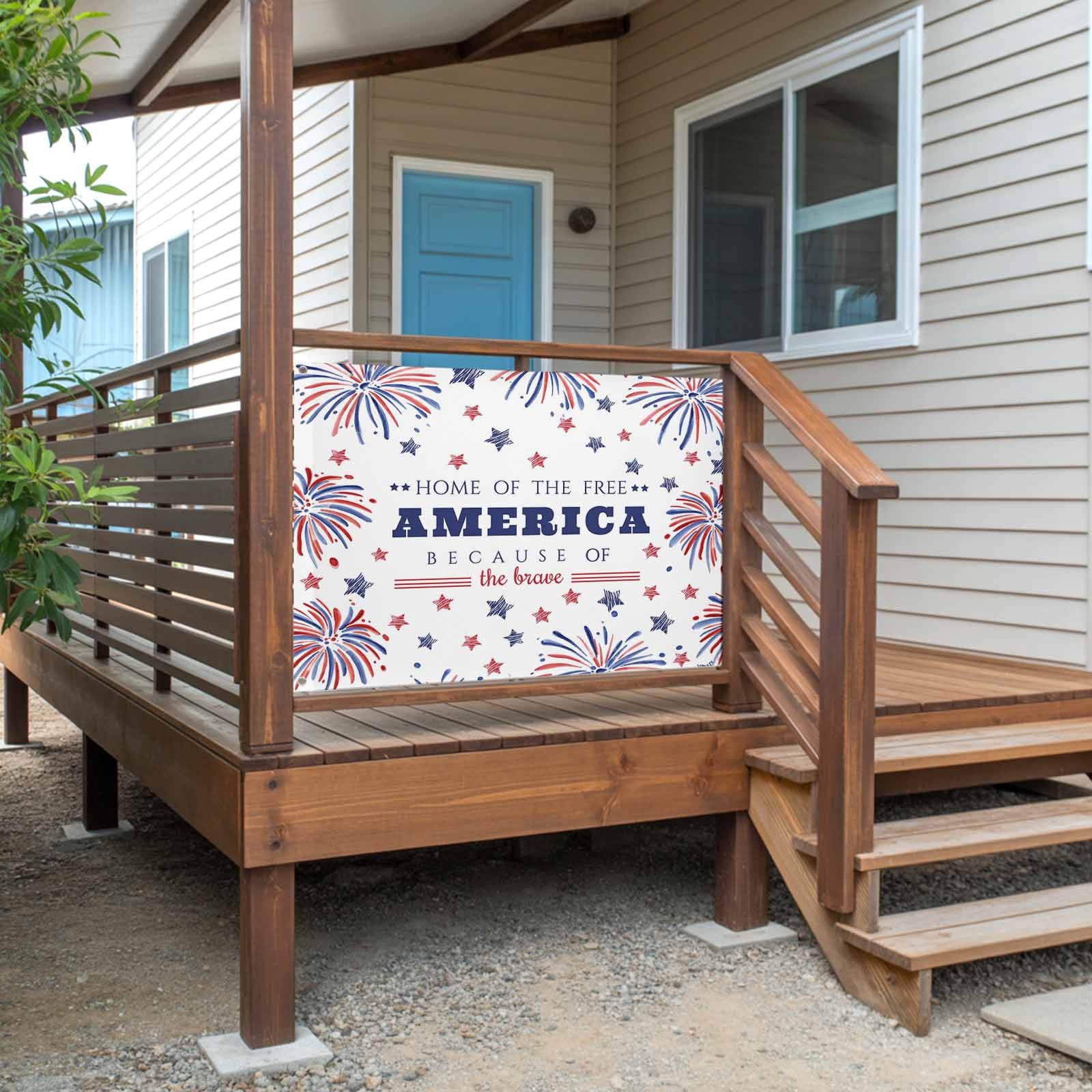 4th of July Flags for Outside 3x5 ft Patriotic Stars Fireworks Outdoor Flags Double Sided Grommets House Banner Free USA Flag Patio Yard Flag for Outdoor Party Porch Independence Day Decor