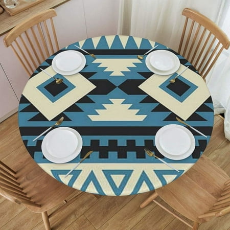 

Motifs Stripe on Blue Background Abstract White and Black Stain Resistant Polyester Table Cloth Kitchen Country Style 45 -56 24jl29caA41