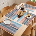 thumbnail image 5 of Beach Ocean Placemats Set of 6 Sunset Scenery Seashore Horizon Summer Place Mats Indoor Wipeable Table Mats Washable Cloth Dining Table Placemats for Kitchen Holiday Party Home Decor 13x19 Inch, 5 of 9