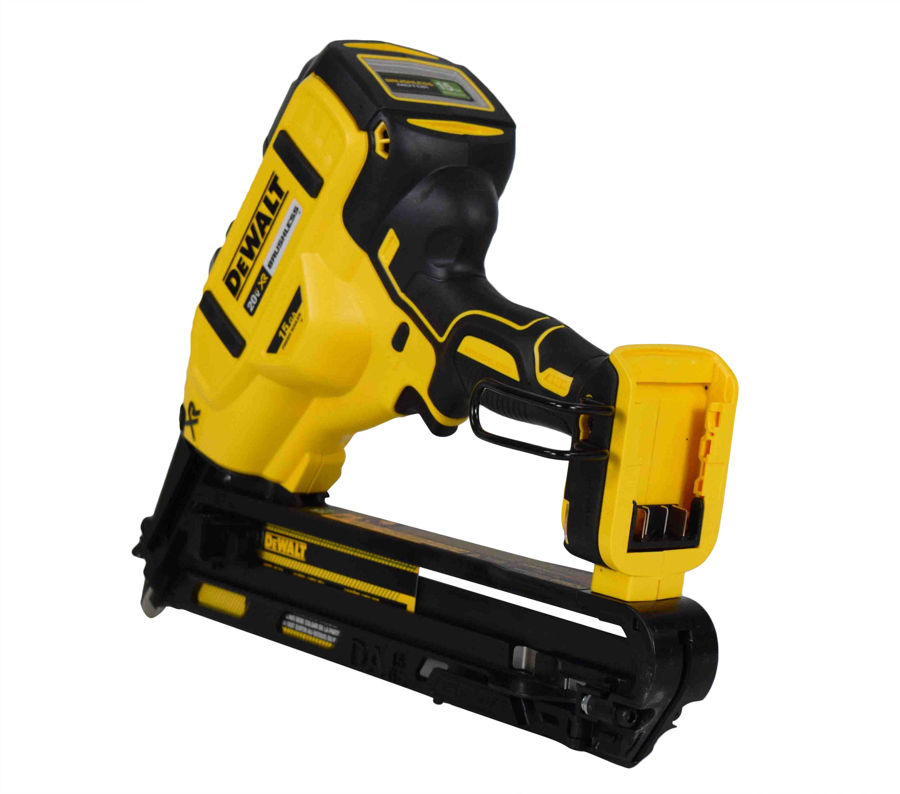 DEWALT Max XR 20V Cordless 15 Gauge Cordless Angled Finish Nailer DCN650B (Bare Tool)