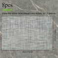 thumbnail image 2 of 8Pcs Dish Placemats Non-Slip PVC Table Mat Heat Resistant Dish Pad Washable Dish Place Mat Decorative Woven Texture Place Mats for Kitchen Dining Table Indoor Outdoor, 2 of 9