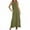 Green, variant on ZQUUVOU Women's Summer Dress Spaghetti Strap Solid Color Maxi Dress Olive Green,S