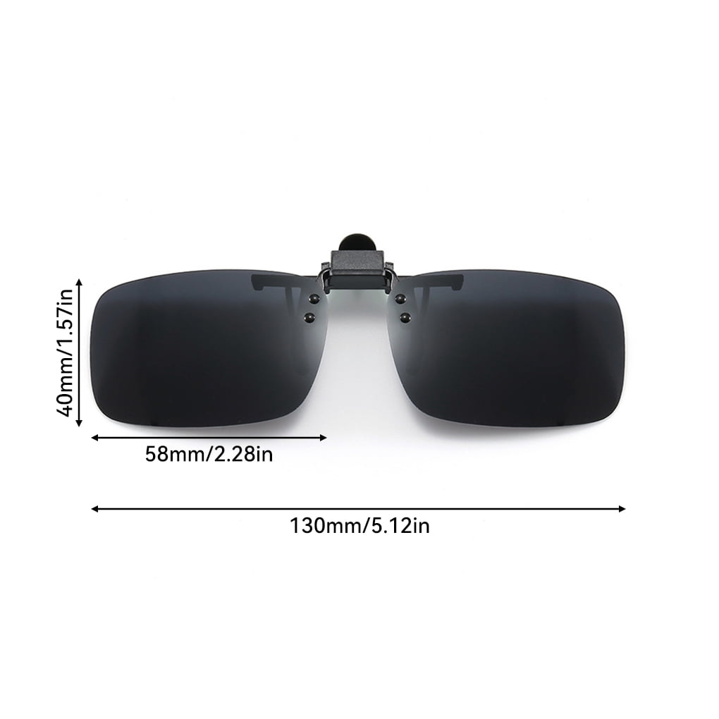 Lunettes de Vue Polarisées à Clip, Relevables, pour Conduite; Lunettes de Soleil